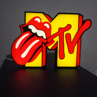 Lampada LED 3D MTV Rock Insegna Luminosa 3d