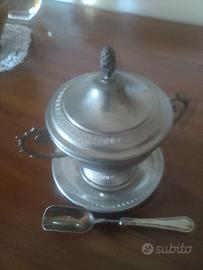 i zuccheriera con paletta anfora con piattino 