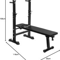Panca per Sollevamento Pesi con Porta bilancere