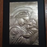 BASSORILIEVO RAFFIGURANTE LA MADONNA CON IL BAMBIN