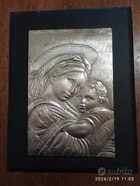 BASSORILIEVO RAFFIGURANTE LA MADONNA CON IL BAMBIN