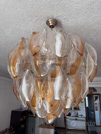 Lampadario vetro soffiato