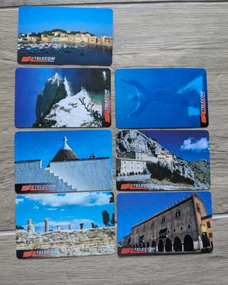 Schede telefoniche Linee d'italia. 7 nuove