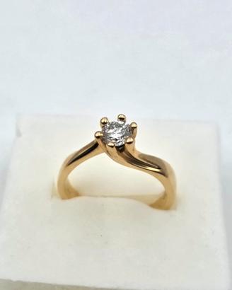 SOLITARIO ORO DIAMANTE 0.72 carati