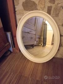 Specchio ovale Carrara e Matta