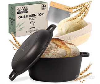 Chefarone Pentola in ghisa 26CM con cestino