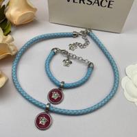 Versace Bracciale e collana in corda intrecciata