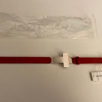 Braccialetto CROCE Pianegonda Argento 925 ROSSO