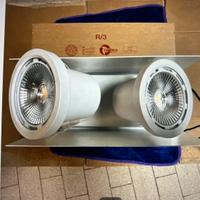 DOPPIO PROIETTORE DA PLAFONE ORIENTABILE A LED