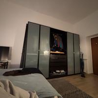 Armadio 6 ante IKEA legno scuro