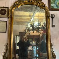 Specchio antico dorato fine ’800
