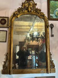 Specchio antico dorato fine ’800