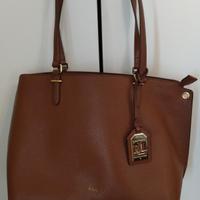 Ralph Lauren borsa in pelle originale marrone