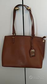 Ralph Lauren borsa in pelle originale marrone