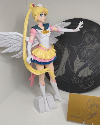 Sailor Moon Figure Eternal Piatto Ardesia e card