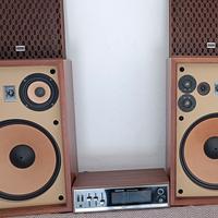 casse Akai+amplificatore radio receiver 