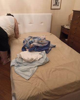 letto una piazza e mezzo similpelle con materasso