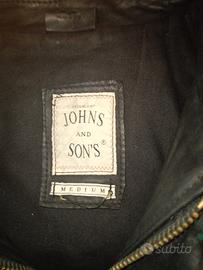 Giubbotto in vera pelle Johns and Sons – taglia M