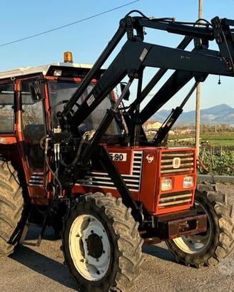 Trattore fiat 65/90 dt 38kmh+caricat