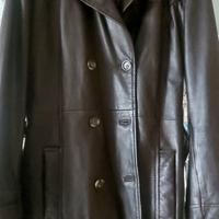 Giacca in pelle marrone