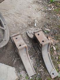 ruote in ferro con assale 