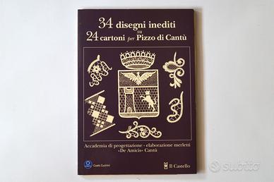 Libro 34 disegni inediti per pizzo di Cantù