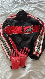 Giacca e guanti moto Alpinestars