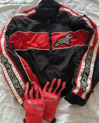 Giacca e guanti moto Alpinestars