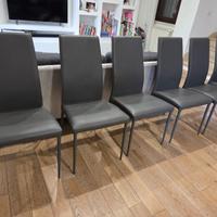 6 sedie modello Bond Zamagna con seduta difettosa