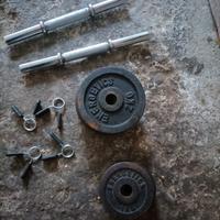 Paio di manubri + pesi Energetica in ferro