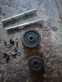 Paio di manubri + pesi Energetica in ferro