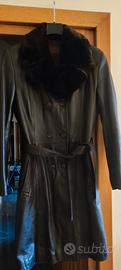 Cappotto vera pelle donna  Made in Italy tag.42