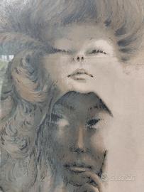 GRANDE Litografia orig.de Geniés "Minerve"cm.94x74