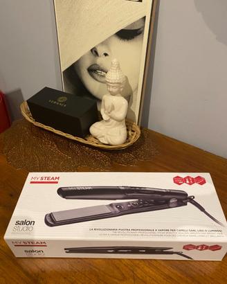 Piastra professionale a vapore per capelli