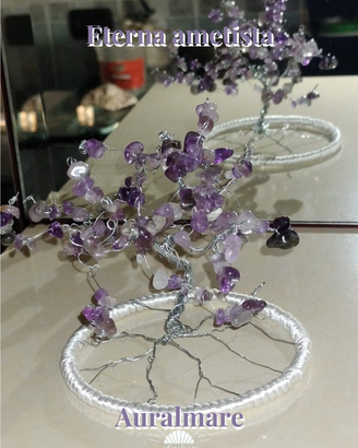 Albero artigianale porta-energia Eterna Ametista