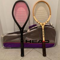 Coppia racchette da tennis vintage da collezione