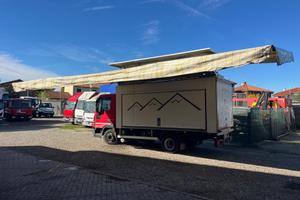 Cassa per mercati + tenda elettrica