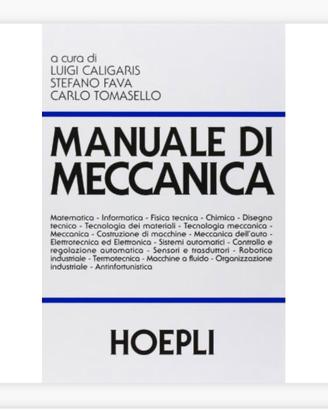 manuale di meccanica hoepli