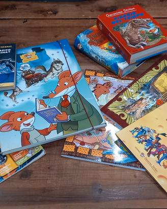 Lotto Geronomo Stilton LIBRI quaderni scuola