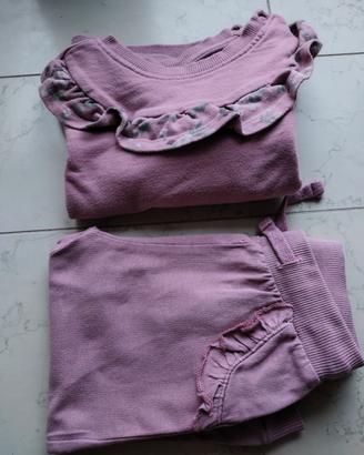 Tuta 2 pezzi bambina 12-18 mesi