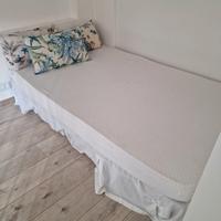 Letto una piazza e mezzo con materasso 