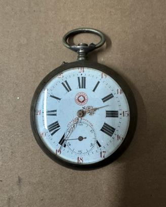 Orologio da taschino Vapore Regulateur argento 800