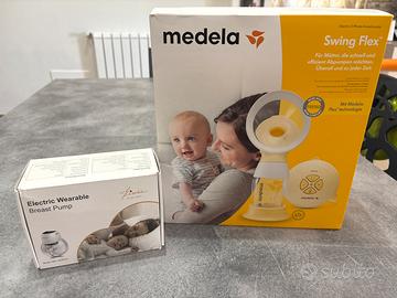 2 tiralatte elettrici medela swing flex e kissbobo