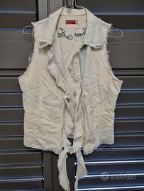 Gilet di Jeans Guess Donna, giacca in jeans washed