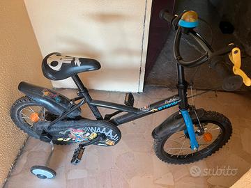 Bici bimbo pirati Decathlon con rotelle rimovibili