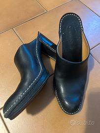 Zoccoli in vers pelle neri donna Tod’s
