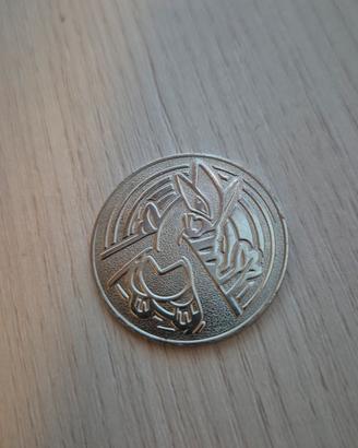 Moneta Pokémon Lugia Argento Vintage Coin 