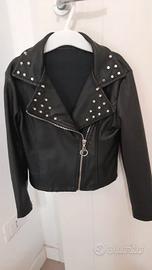 Giacca bambina chiodo nera