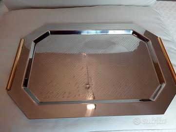 Vassoio anni 80 Inoxbech 18/10 serigrafato