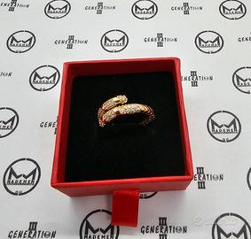 Anello regolabile in acciaio Inox di colore gold 